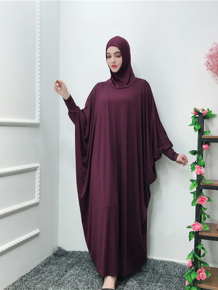 Femmes musulmanes Long Robe Maxi Robe Abaya islamique Caftan Dubai Jilbab Prayer hijab 