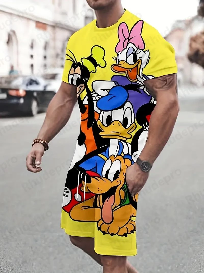 ديزني 2025 موضة تي شيرتات قصيرة الاكمام مجموعة دون...