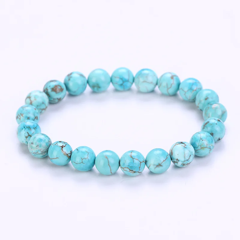 Stone Bead Bracelets Natural Stone Bracelets Beaded Bracelets Rhodochrosite Bracelets for Men Women 8mm