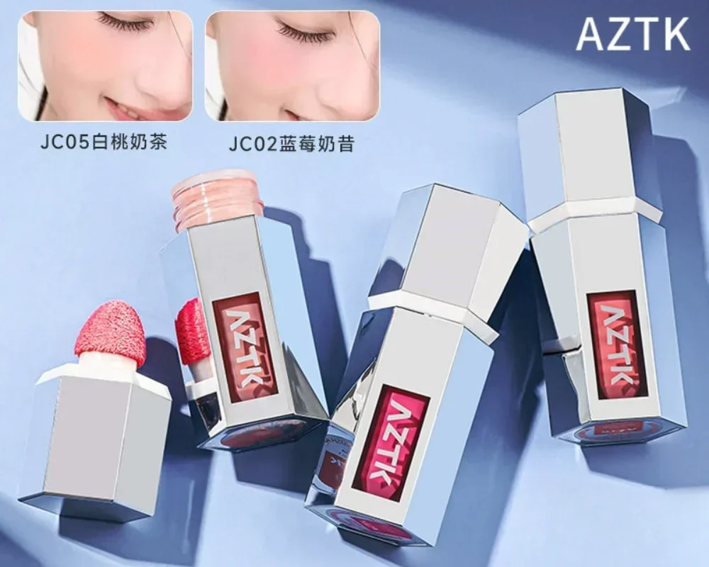 AZTK Jelly Color Liquid Blusher Rendering Moisturizing Color Expands Contracts Lasting Liquid Cheek Face Makeup