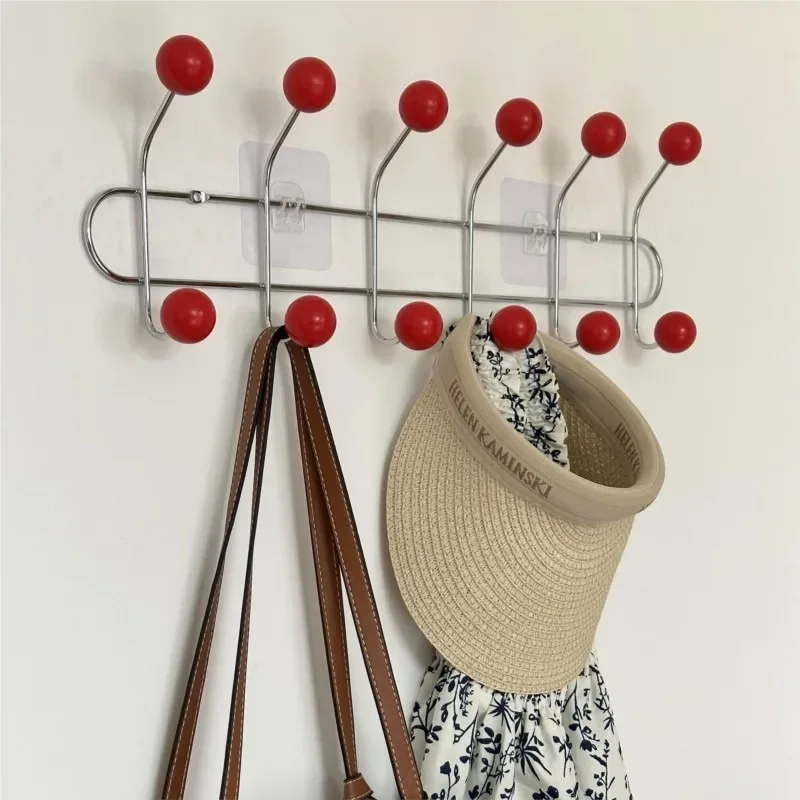 Entrance Hall Wall and Bedroom Clothing Storage Rack Hooks Portable Backpack Cap Scarf Clothes Organizer