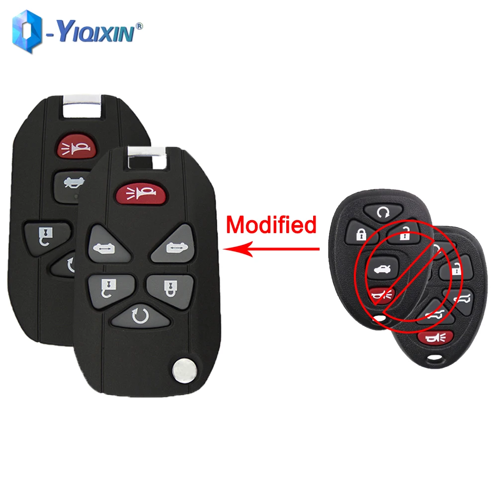 

YIQIXIN 5/6 Buttons For Buick G-C For Chevrolet Modified Flip Remote Key Shell For Cadillac Pontiac Saturn Captiva 2011 Fob Case