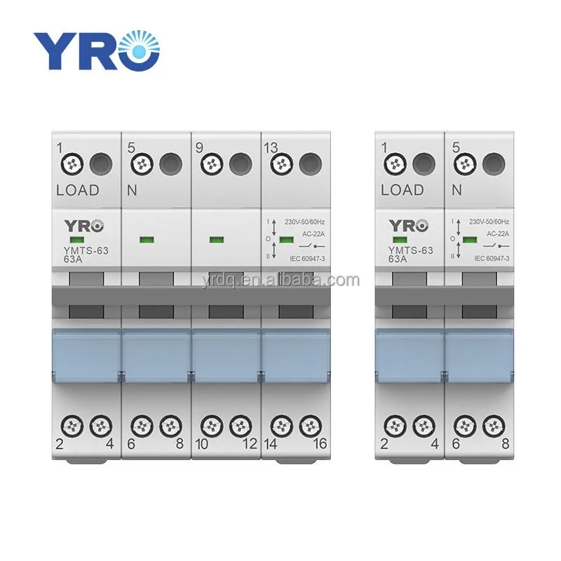 2P 40A MTS Dual Power Manual Transfer Isolating Switch Interlock Circuit Breaker