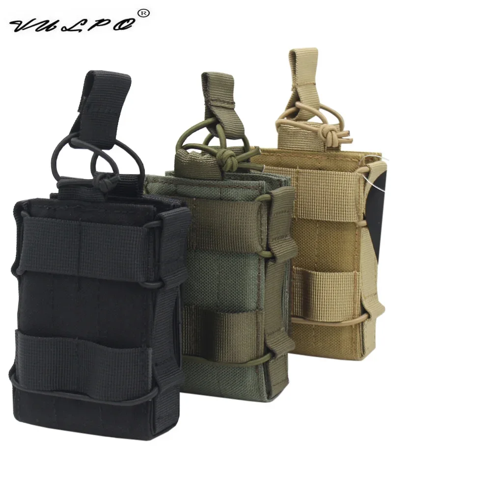 

VULPO 5.56 Modular Magazine Pouch Tactical Single Open Top Molle Mag Pouch Carrier For M4 M16 AK Rifle For Military Hunting