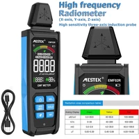 EMF Meter 30Mhz~8GHz Electromagnetic Field Radiation Detector XYZ-axis High Frequency Radiation Meter Radio Frequency Warn Meter 1