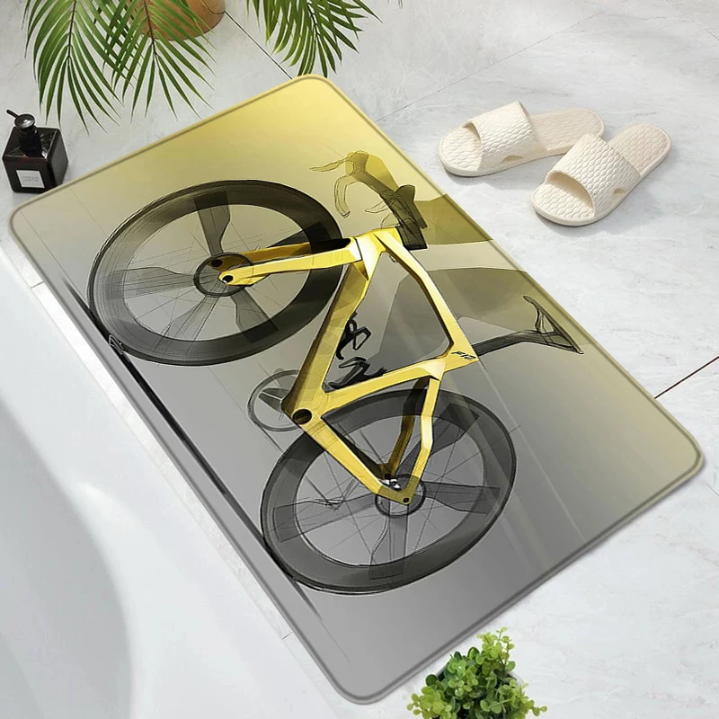 

Entrance Carpet P-Pinarello Bicycle Non-slip Kitchen Mat Custom Prayer Rug Living Room Mats Carpets Home Rugs Bath Foot Bathroom