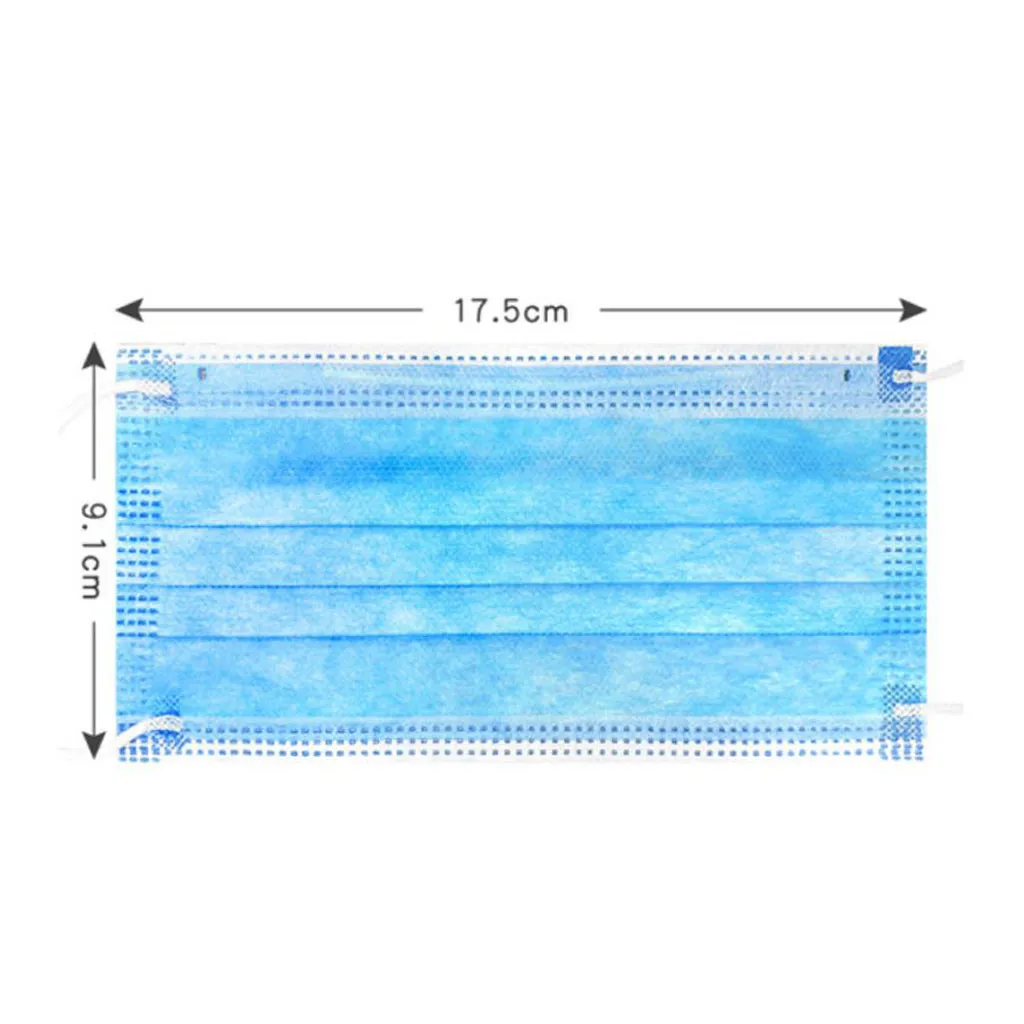 Purifying Face Mask Cover 3 Layer Mouth Filter 50pc Anti Dust Disposable Mouths Covers Dust Mask