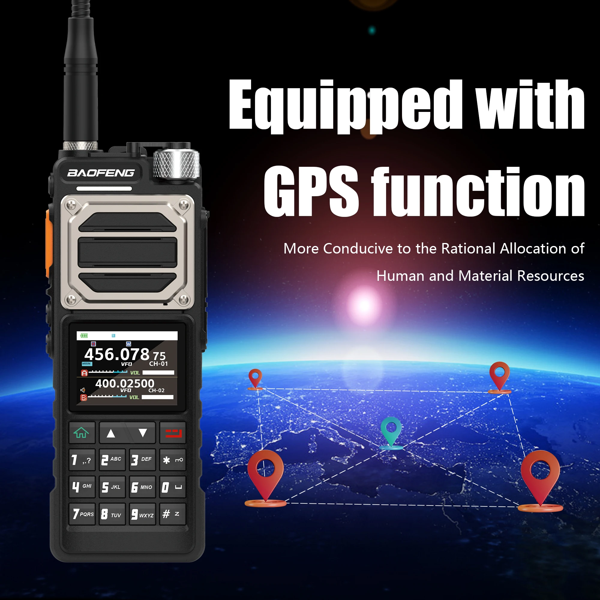 New UV-25 Pro GPS Walkie Talkie 10W 2.0inch LCD Screen Man Down Alarm Wireless Copy Frequency USB C Charger Update UV-25M Radio 2