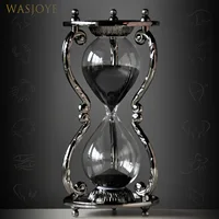 Vintage Sand Clock Metal Hourglass 30 Minutes Missions Timer Hourglass for Sauna Desk Decoration Home Clessidra Desk Accessories 1