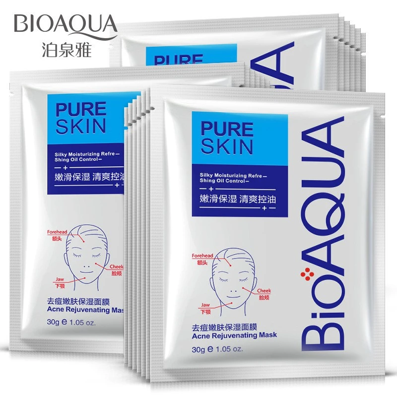 

Омолаживающая маска для лица BIOAQUA Pure Skin Anti-масло от акне Control
