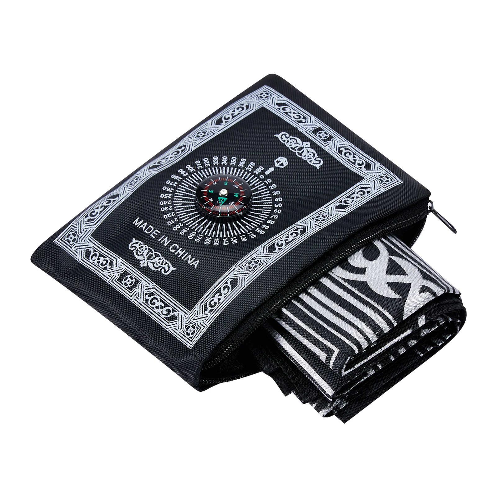 Description Picture 5 of itemSpecial Purposes Printed Pilgrimage Blanket, Portable Large Size Travel Prayer Mat with Compass, Religious Service Accessories