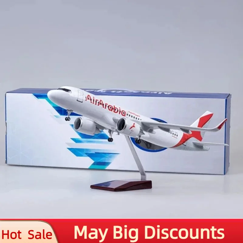 Литый под давлением самолёт масштаб A320, 47 см, модель 1:80, самолёт аэроаравии авиакомпании