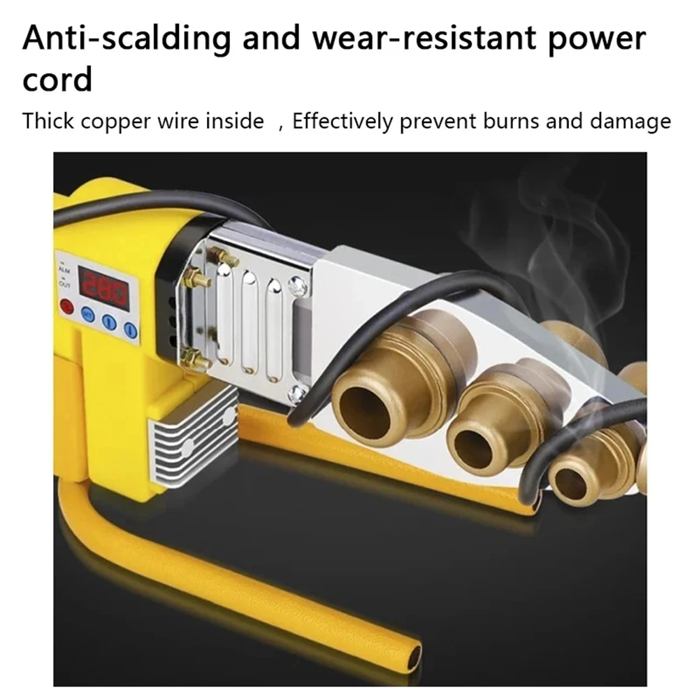 Thermal Machine Pipe Welding Machine 800W 220V Φ20-63mm Pipe Soldering Iron Machine Hot Melt Tool for PP/PPR/PB/PE Tube 4