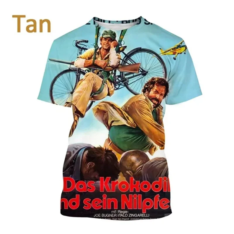 Bud Spencer Terence Hill Graphic T Shirts for Men Game T-shirt