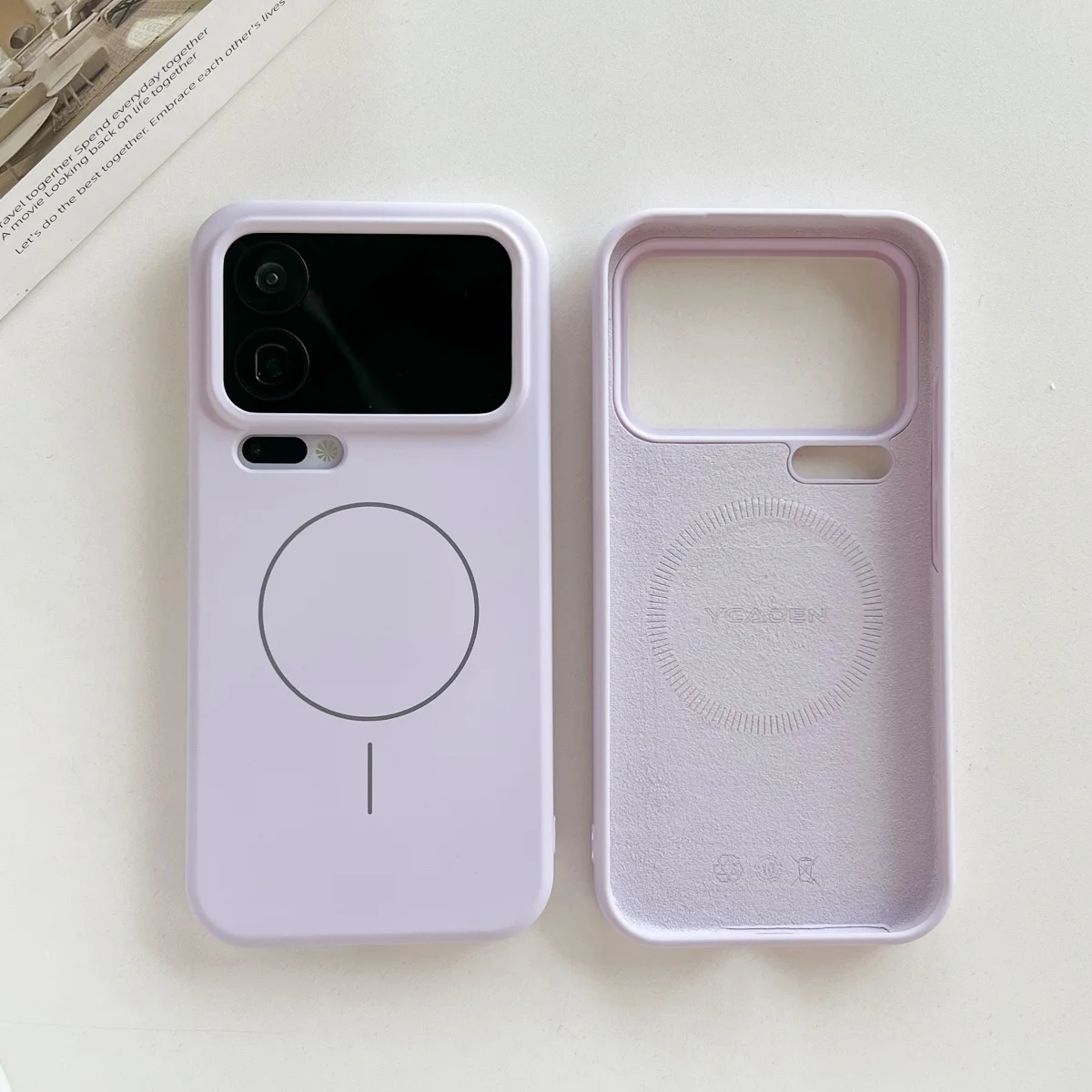 Premium Liquid Silicone Magnetic Phone Cover with MagSafe Compatibility