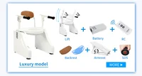 2024 Upgrade Portable Toilet Height Adjustable Toilet Portable Potty for Adults and Elderly 2
