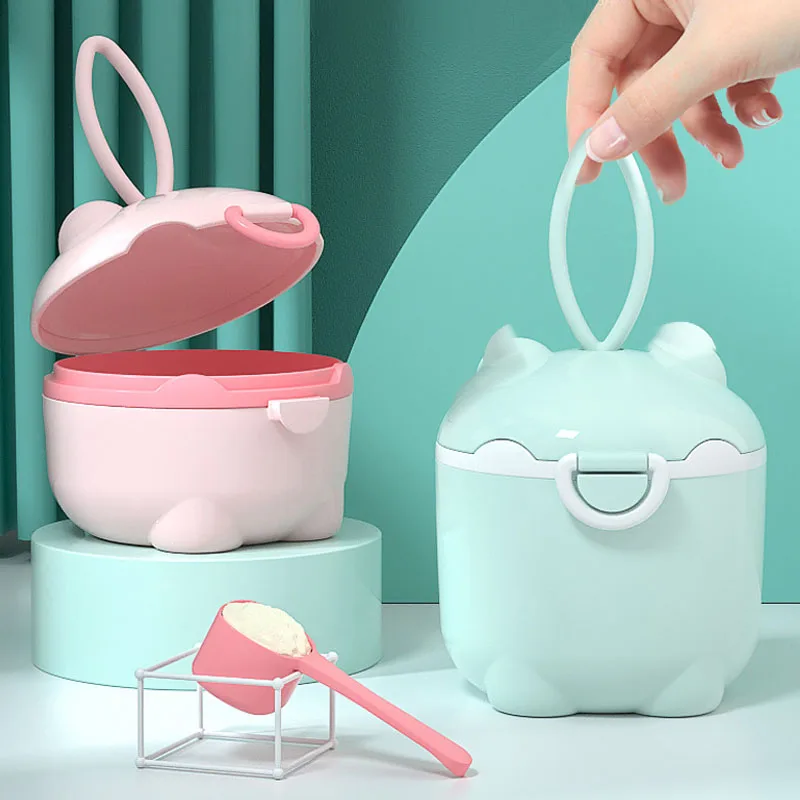 Cartoon Milk Powder Box Portable Food Storage Box For Infant Toddle Snacks