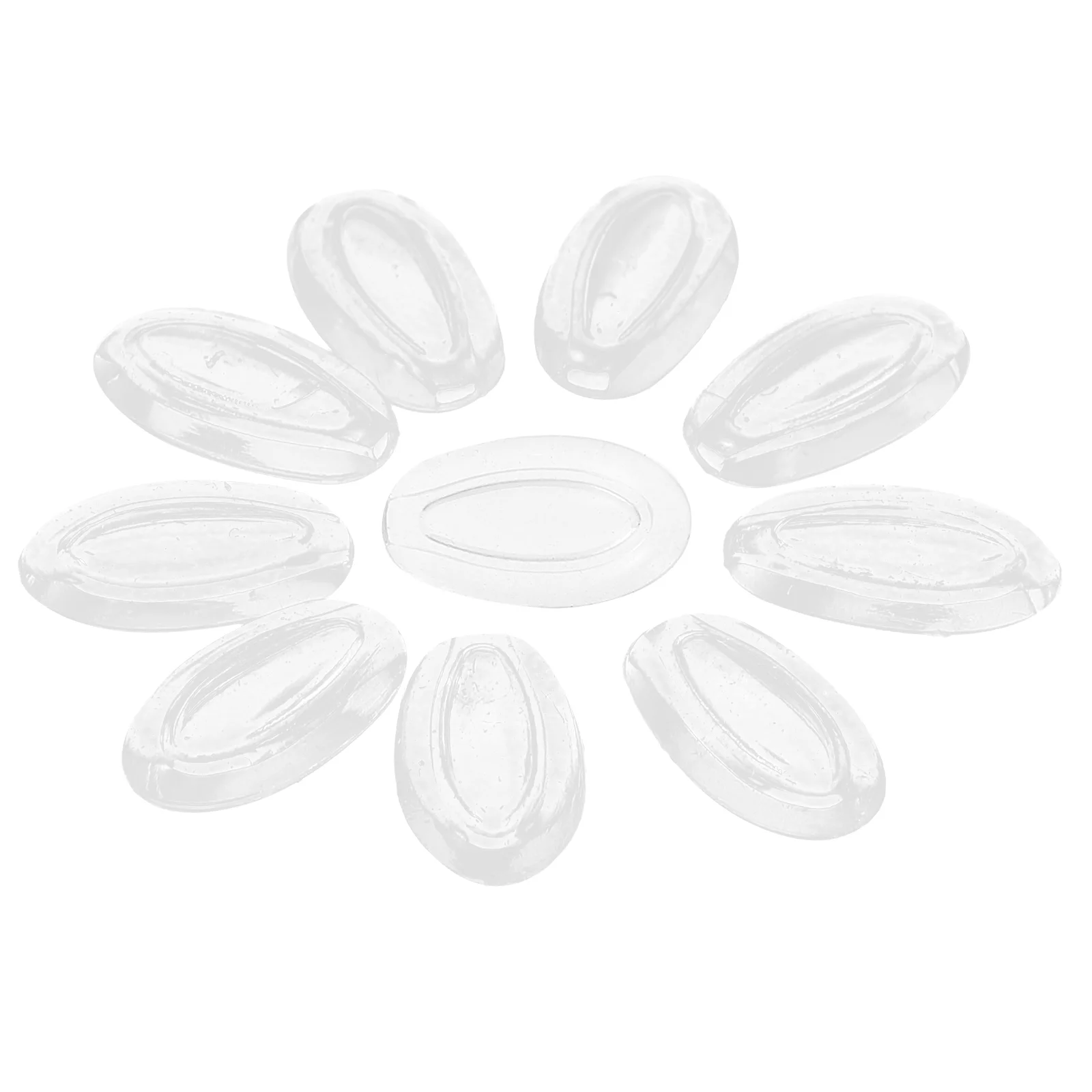 

10 Pairs Round Glasses Nose Pads Replacement for Eyeglasses Protector Grips Cushion