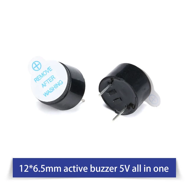 3V5V12V24V Active And Passive Buzzer Alarm Electromagnetic universal Sounder Speaker Anti-theft Device 12x6.5mm 5v 10pcs