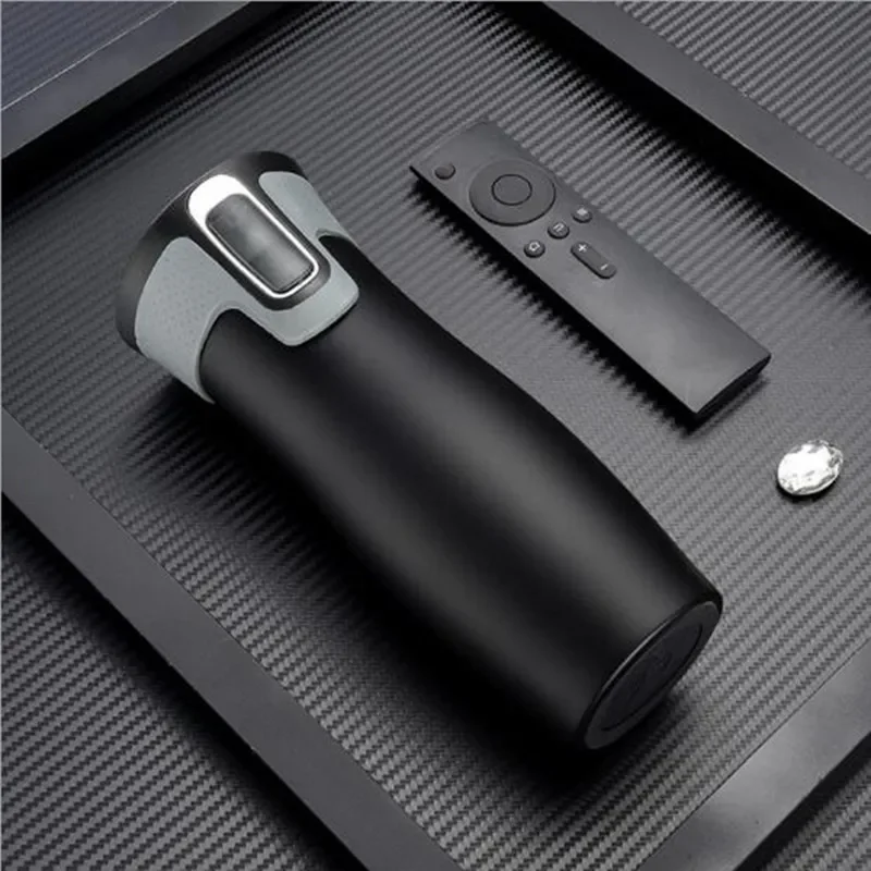 Water bottle thermal mug stainless steel thermos bottle thermal water bottle stainless steel water bottle stainless steel cup stainless steel thermos cup stainless steel thermal container 450ml Stainless Steel Double Wall Travel Mug Leak proof Thermos Mug Coffee Cups Car Vacuum Insulaltion Thermal Water Bottle