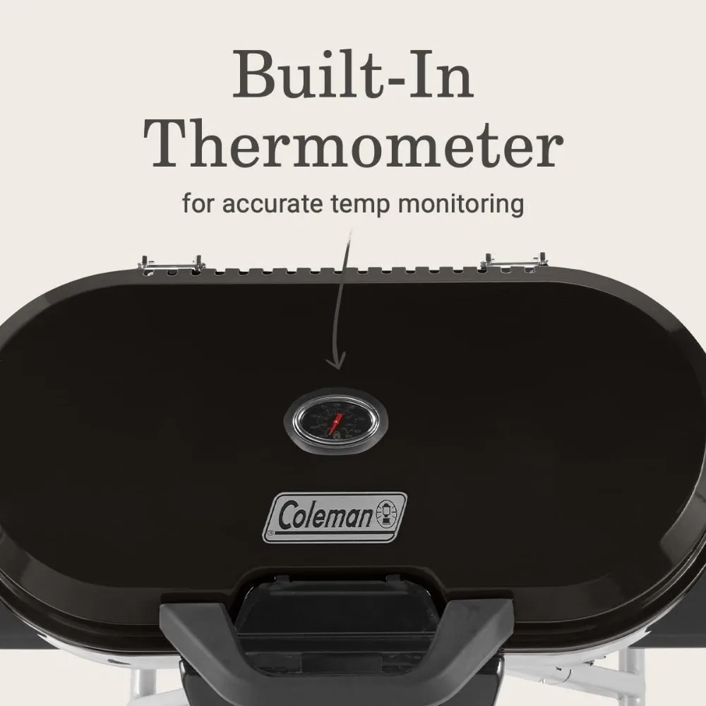 RoadTrip 285 Portable Stand-Up Propane Grill, Gas Grill with 3 Adjustable Burners & Instastart Push-Button Ignition