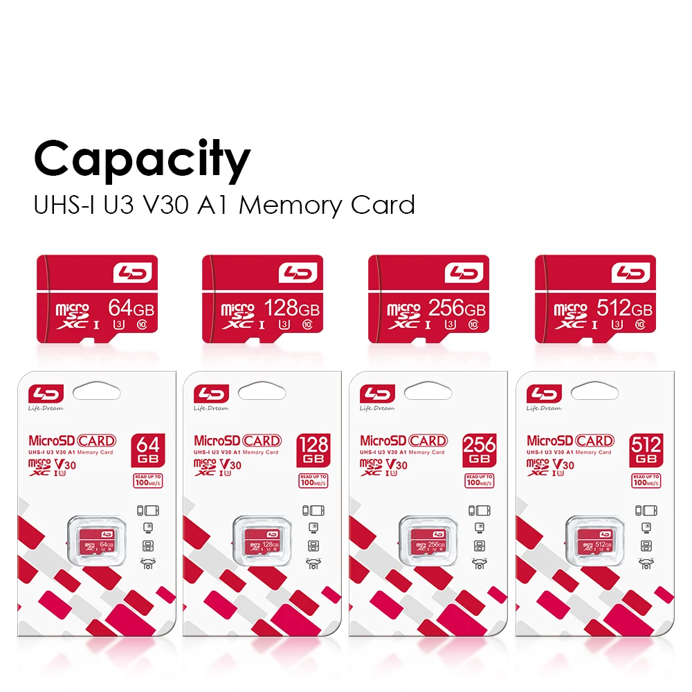 10 uhs-1, cartão flash para samsung pc, 128gb, 64gb, 32gb, 5pcs