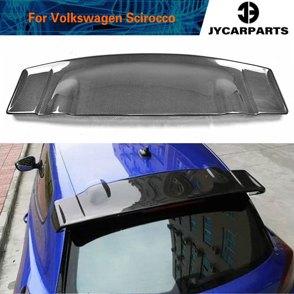 

Rear Trunk Roof Lip Wing Window Spoiler for Volkswagen VW Scirocco 2008 - 2017 Non for R Rline Carbon Fiber / FRP Car Styling