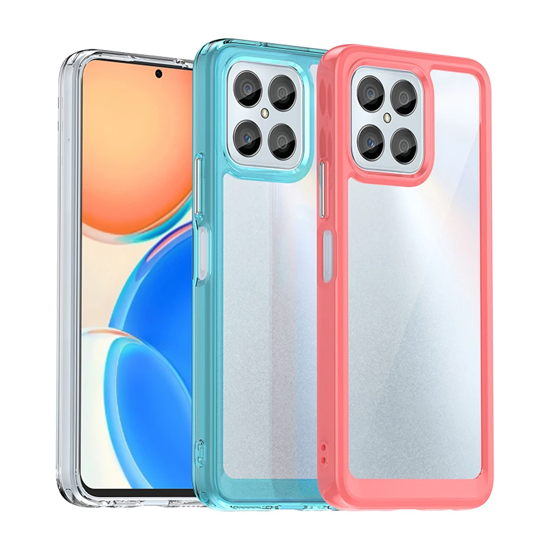 Custodia Trasparente Per Telefono Per Honor X8A 5G Custodia Protettiva Colorata Antiurto Per Honor X8A 5G Cover Per Honor X8A 5G