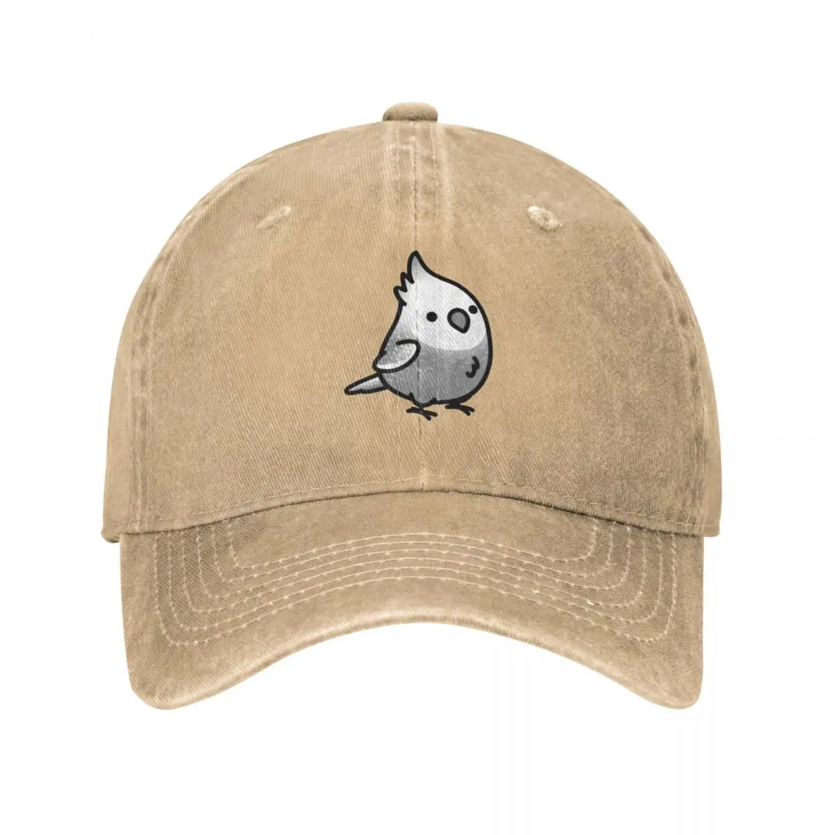 

Chubby White-faced Pearl Cockatiel Cap Cowboy Hat custom cap military tactical cap sun hats for women Men's