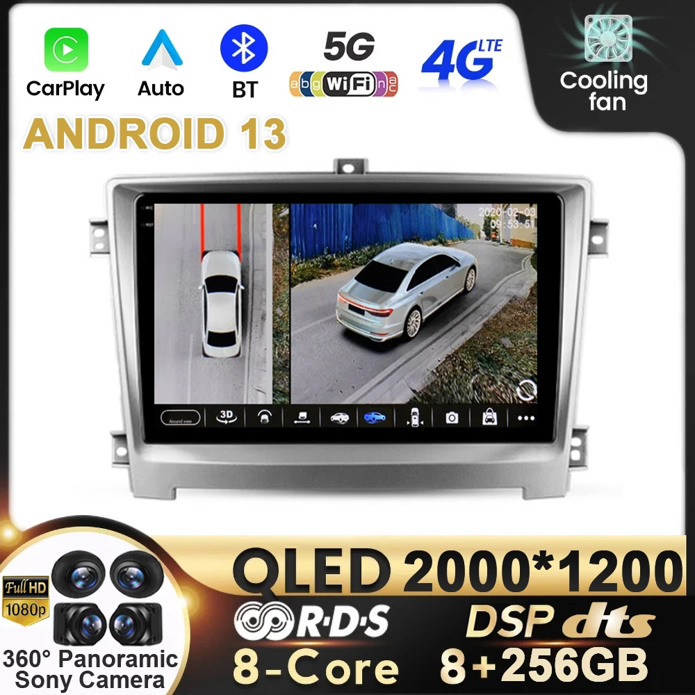 

Car Radio Carplay Android 13 For Hawtai Santa Fe 7 2017 QLED AutoRadio Multimedia Video Player Navigation Stereo GPS No 2Din DVD