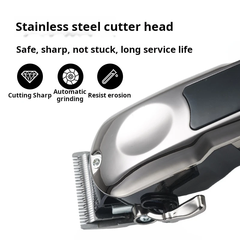 New retro electric hair clipper electric hair clipper hair salon home LED digital display USB charging hair clipper 5