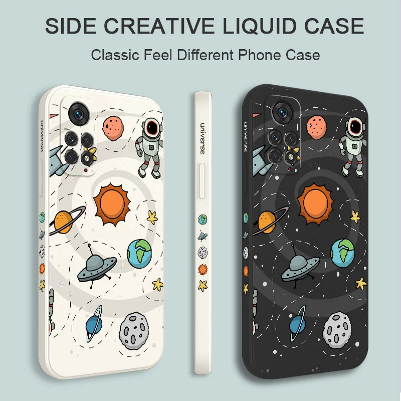 Astronaut-Themed Liquid Silicone Phone Case