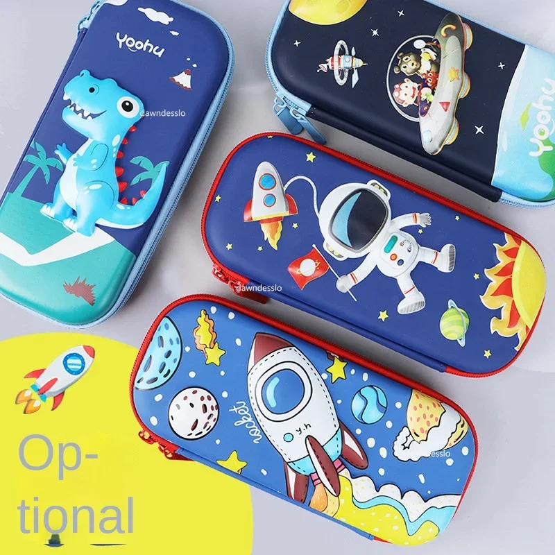 Pencil Case Kawaii School Stationery 3D Space Pen Case School Supplies Cute Dinosaur High Capacity Pencil Box pencil cases stationery box