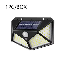 Solar Powered Outdoor Decorative Wall Light with Motion Sensor and Waterproof Design, 100 LED (Solar 100LED light)