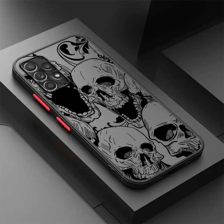 Spooky Skull Pattern Phone Case - Four Designs