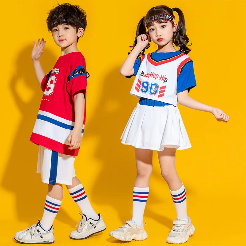 

Children's Cheerleading Performance Clothes Boys and Girls' Cheerleading Performance Clothes Kindergarten Student Class Clothes