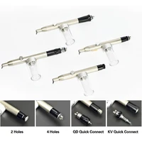 XND Dental Aluminum Oxide Micro Blaster with Water Spray Microetcher Alumina Sandblasting Gun KV/QD Connect 2/4Hole Roughening 2