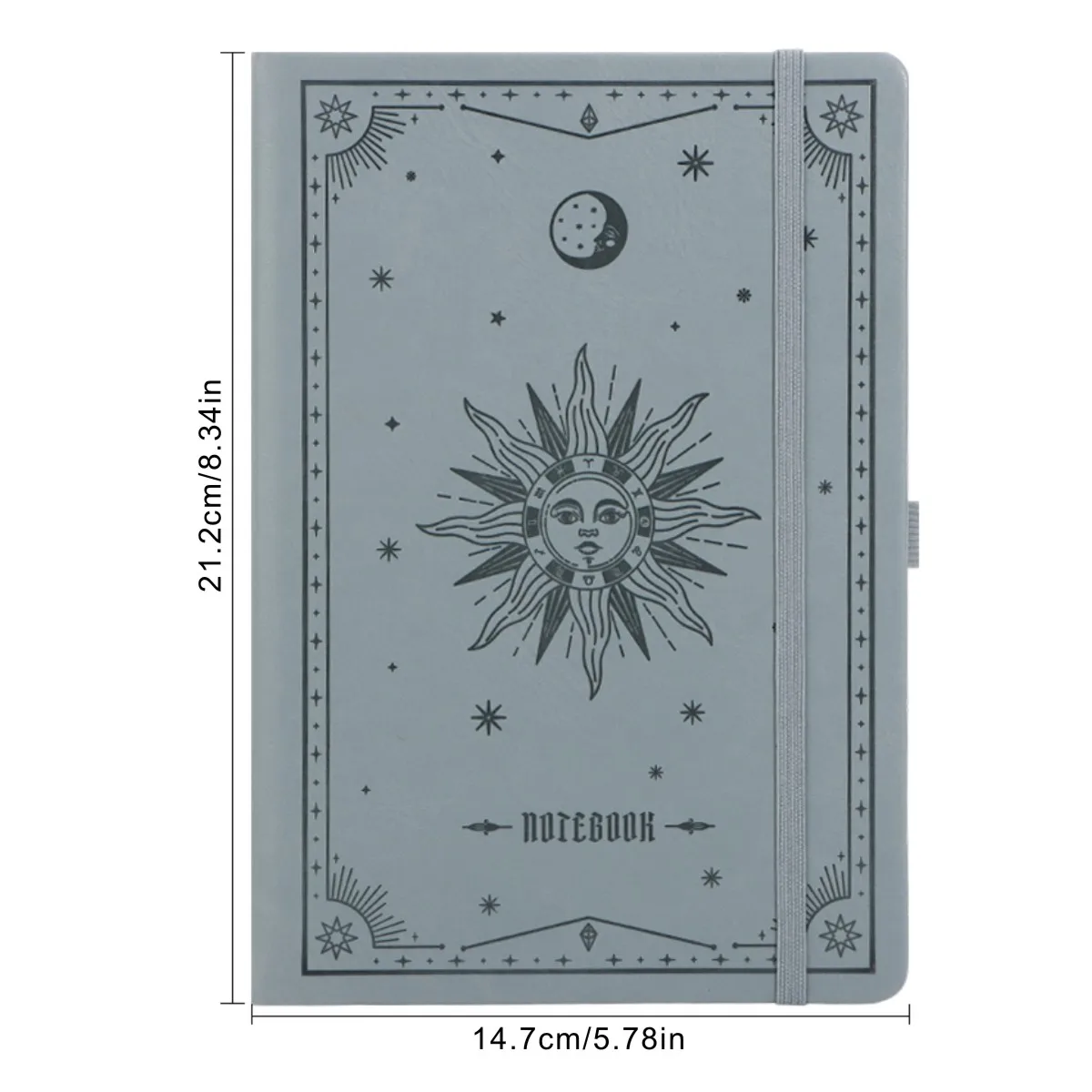 A5PU-Notizbuch, 160 Blatt/320 Seiten, Zeichen- und Skizzennotizbuch, 5,75 x 8,38 – Detail 4