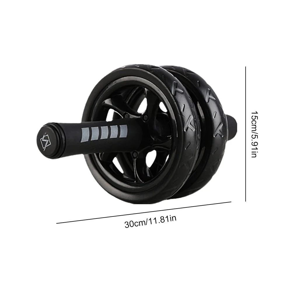 AB Roller Wheel No Noise Abdominal Training Roller Wear-Resistant Belly Training Wheel Gym Strength Workout