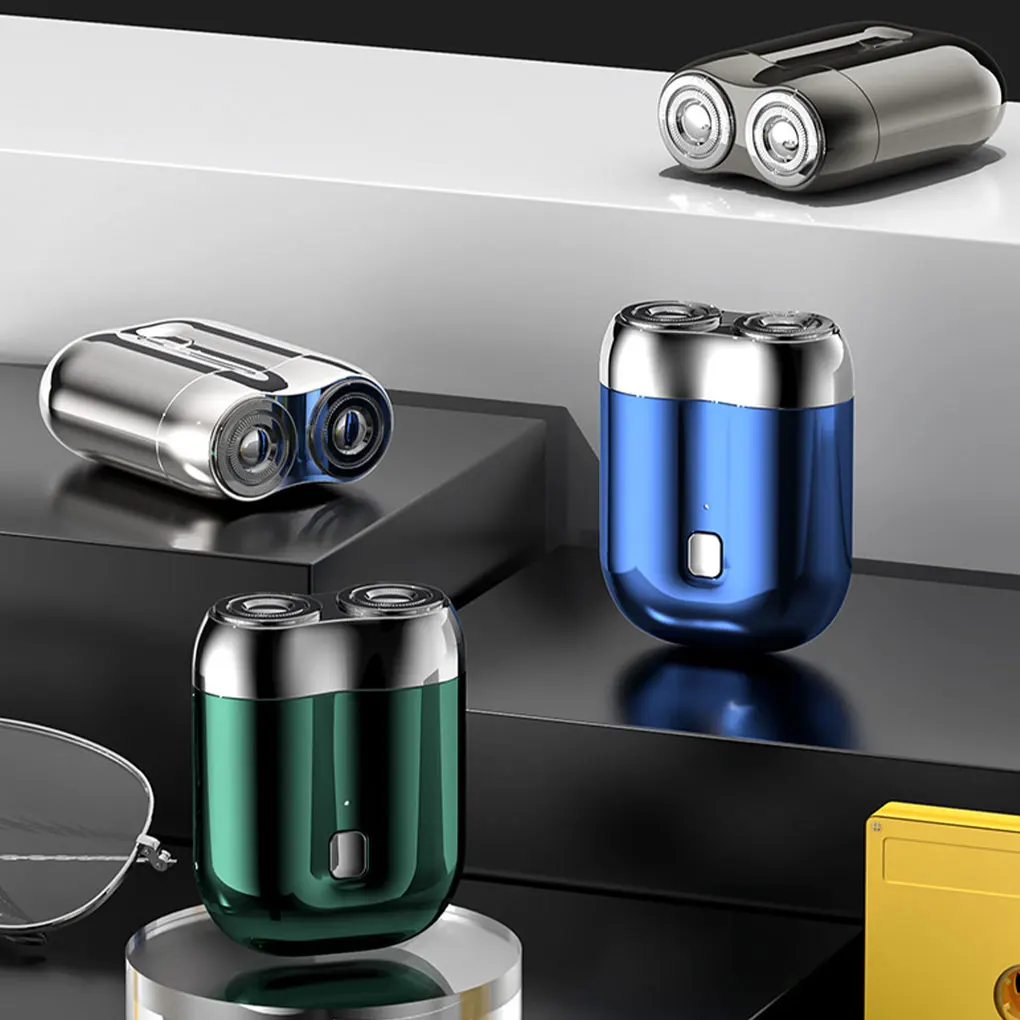 Mini Double Electric Shaver Portable Wireless Detachable Shaver with Digital Display Beard Razor Type-C Charging Travel Razor 2