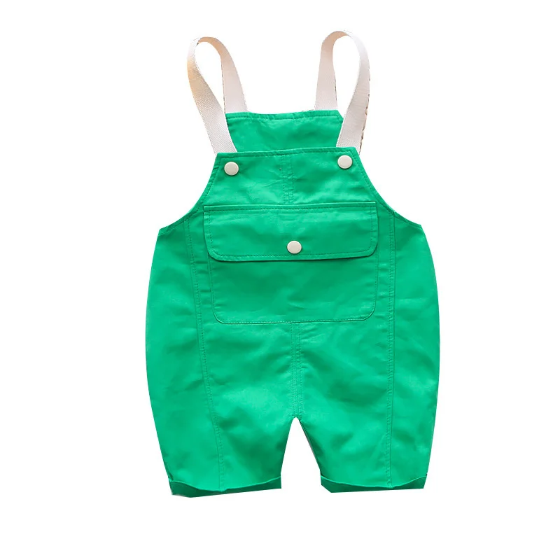 

New Summer Baby Clothes Children Boys Girls Casual Solid Straps Shorts Toddler Fashion Costume Infant Sportswear Kids Trousers