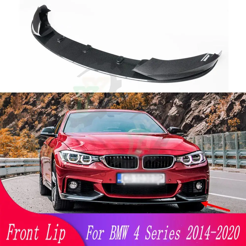 

Car Front Bumper Lip Body Kit Aprons Cover Guard Trim For BMW 4 Series F32 F33 F36 M Sport 2014 2015 2016 2017 2018 2019 2020