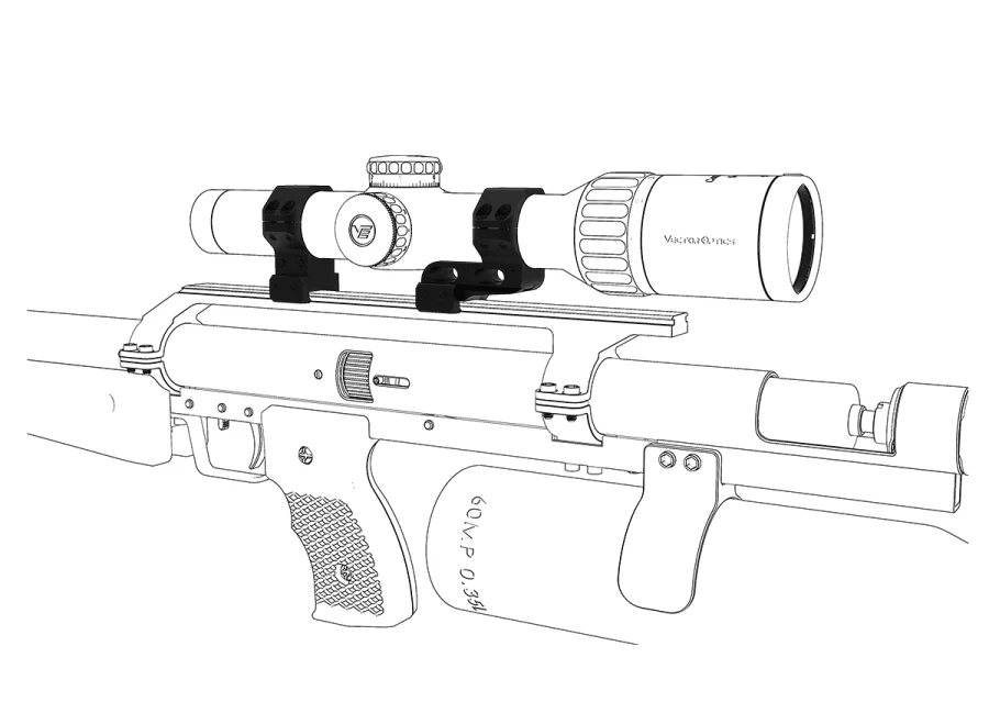 Description Picture 5 of itemVector Optics 30mm Adjustable 35-41 mm Cantilever Weaver Rings fit Picatinny and Weaver Mount Hunting Tactics scope