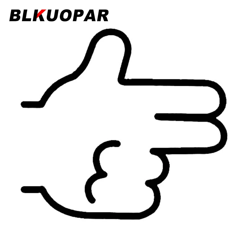 

BLKUOPAR жест одна рука автомобильные наклейки высеченные виниловые наклейки на лобовое стекло холодильник водостойкий солнцезащитный простой Забавный Декор