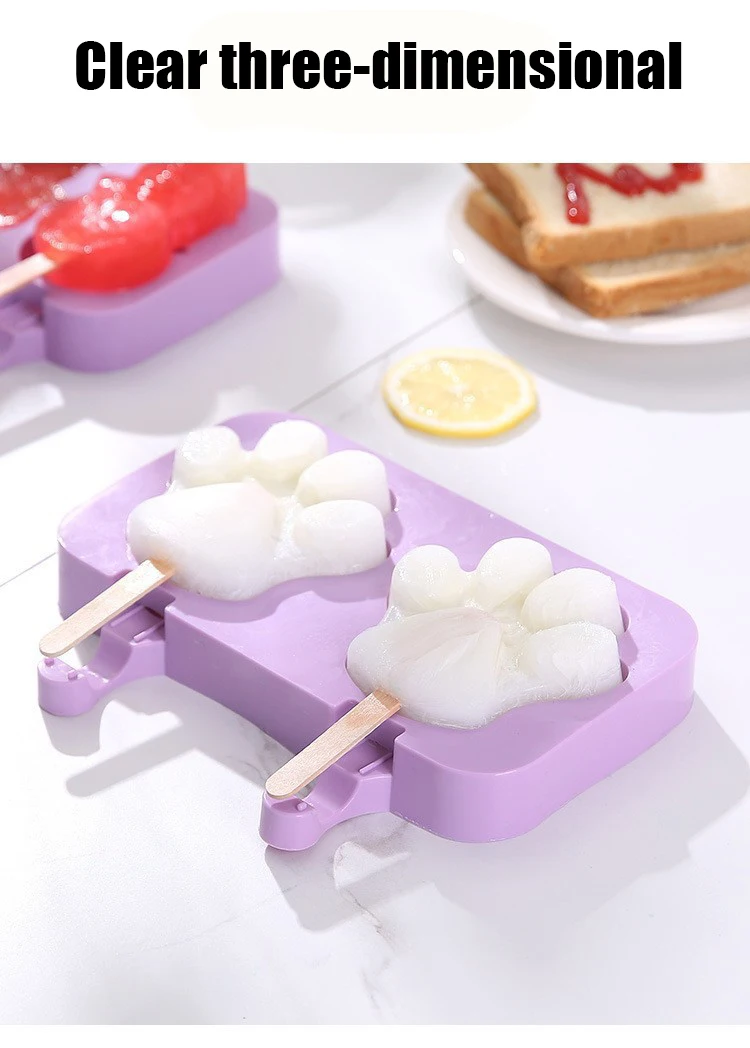 Description Picture 6 of itemBONIETOP Silicone Ice Cream Mold Ice Cube Pudding Ice Box Ice Lattice Food Grade Material Household Refrigerator Kitchen DIY