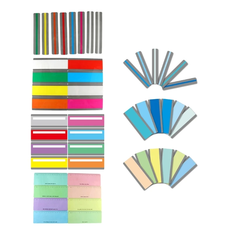 

Small Book Marker Clip for Student Coloured Bookmarks Colored Overlays Bookmarks Tools Reading Strips Guided Highlight