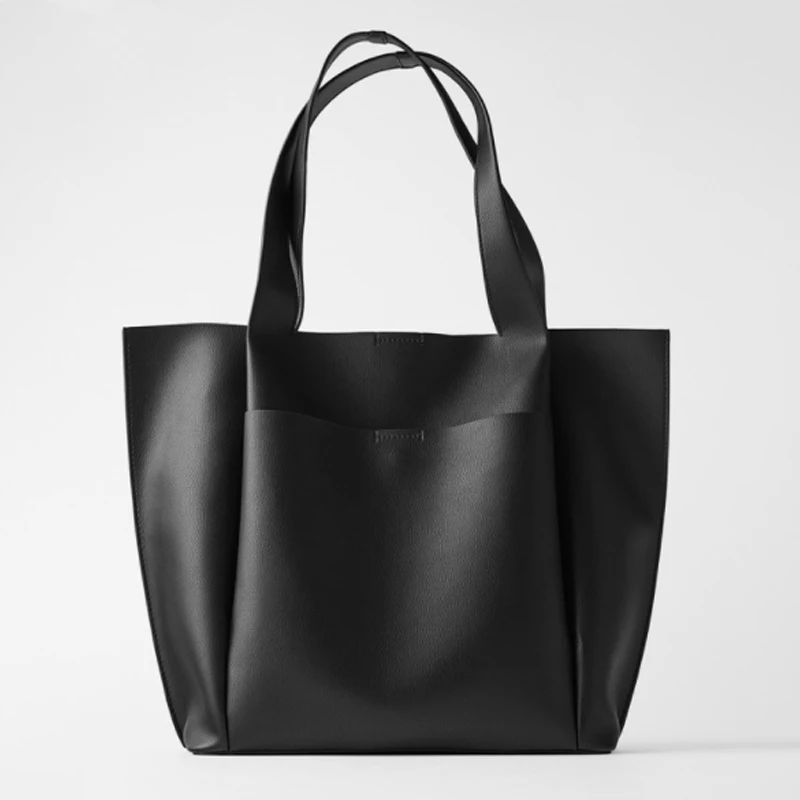 

Simple Design Women Handbag 2022 New Tote Bag Portable Large Capacity Shoulder Commuter Shopping Bag