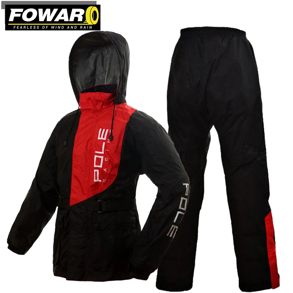 Motorcycle Raincoat Reusable Motorcyclist Protective Gear Top And Bottom Set Men Breathable And Comfortable