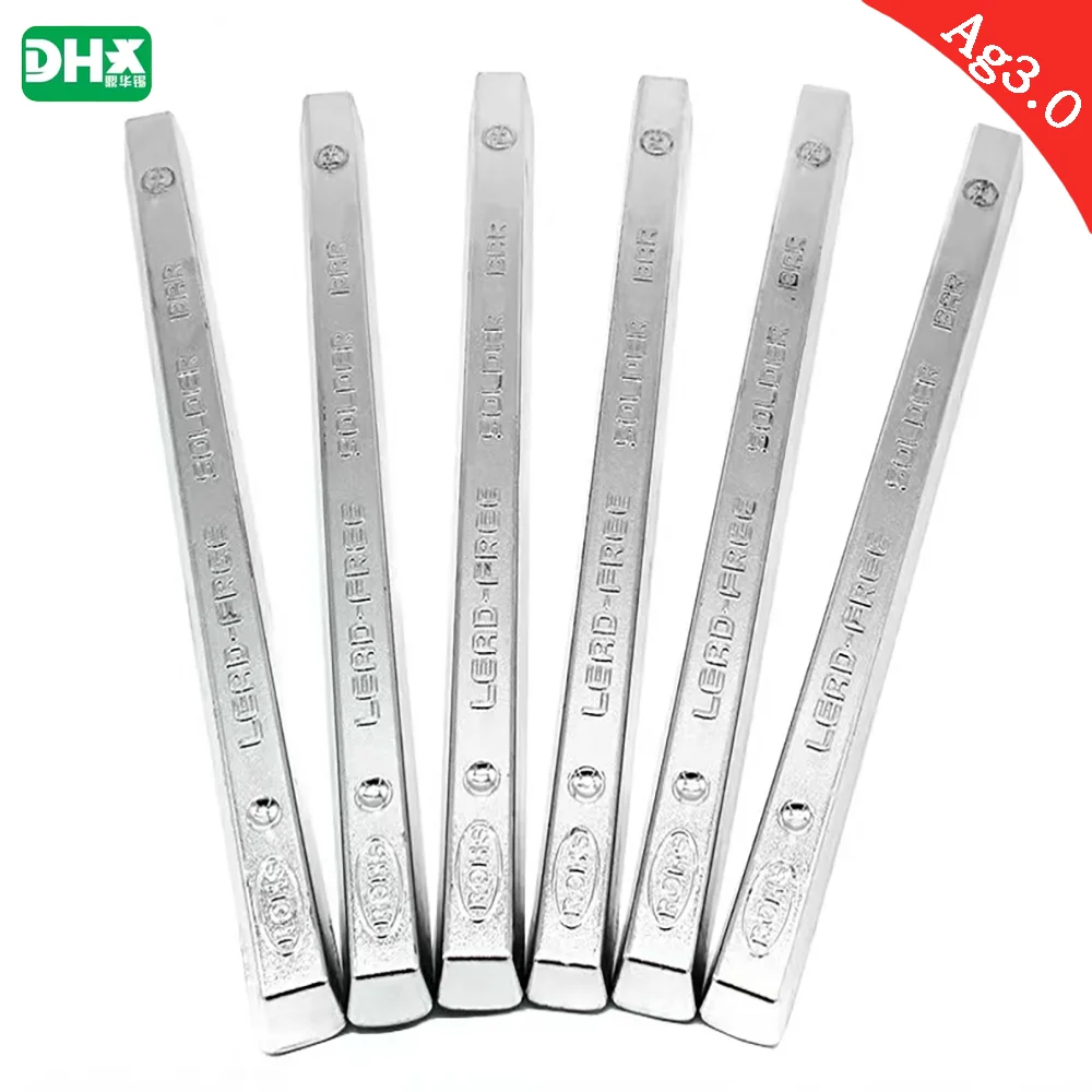 납 없는 Sn96.5Ag3.0Cu0.5 및 3% 은 고순도 납땜봉, 납땜기용, 납땜봉 1kg