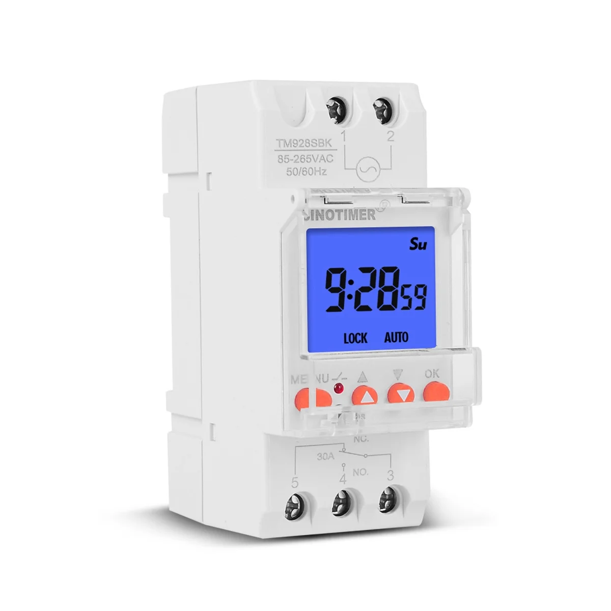 

SINOTIMER TM928SBKL, второй контроль, большой экран, дисплей, сменная батарея, рельсовый таймер, рельсовый переключатель, Backlight-85-265V 30A